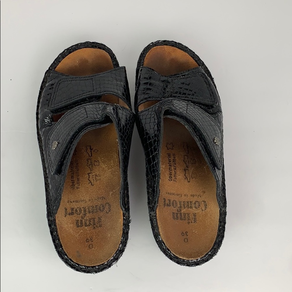 Finn Comfort Germany Sz 39 Black Preowned - Picture 2 of 8